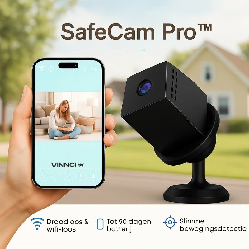 SafeCam Pro™ | Altijd beveiligd – zelfs zonder internet of stroom