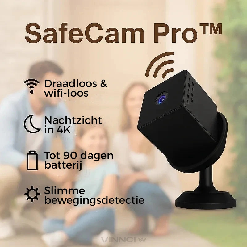 SafeCam Pro™ | Altijd beveiligd – zelfs zonder internet of stroom
